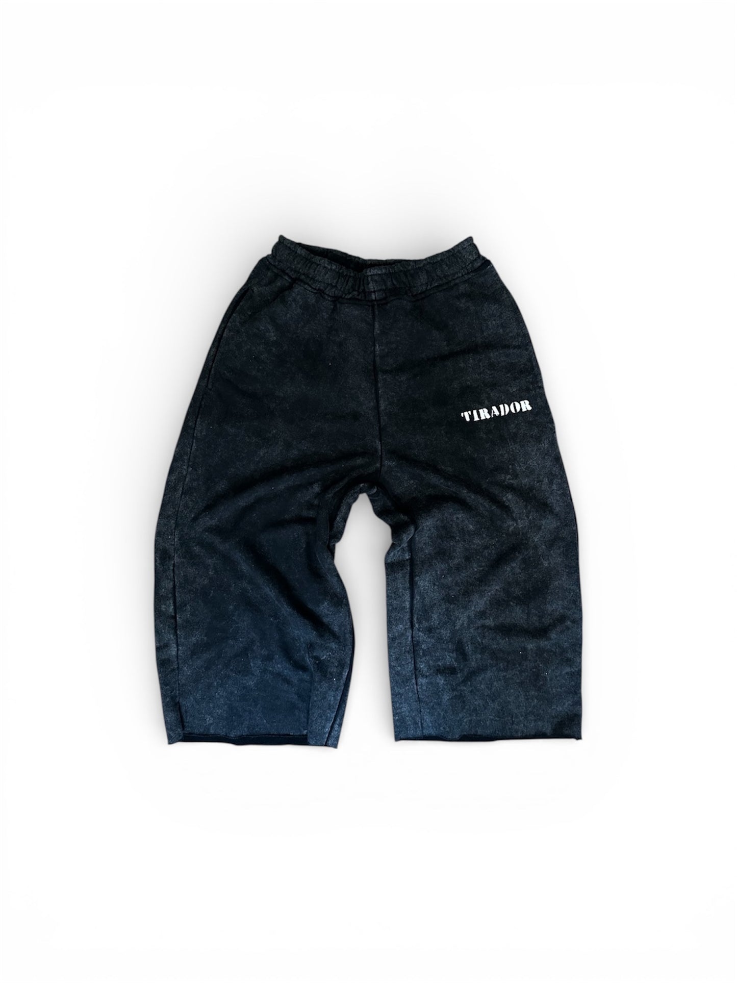 Stone Washed 3/4 Sweat Shorts